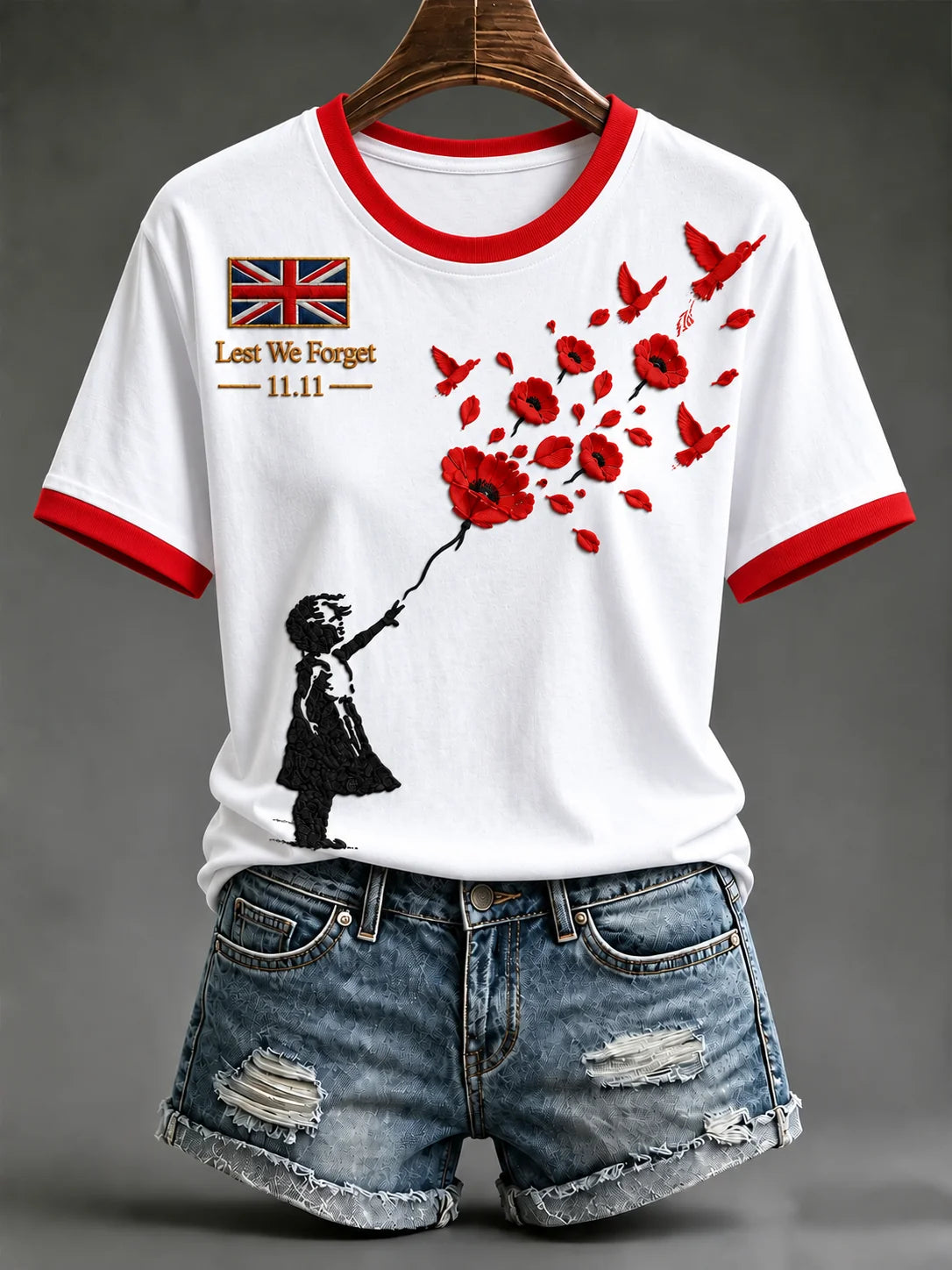 Women's Remembrance Day Short-sleeved T-shirt