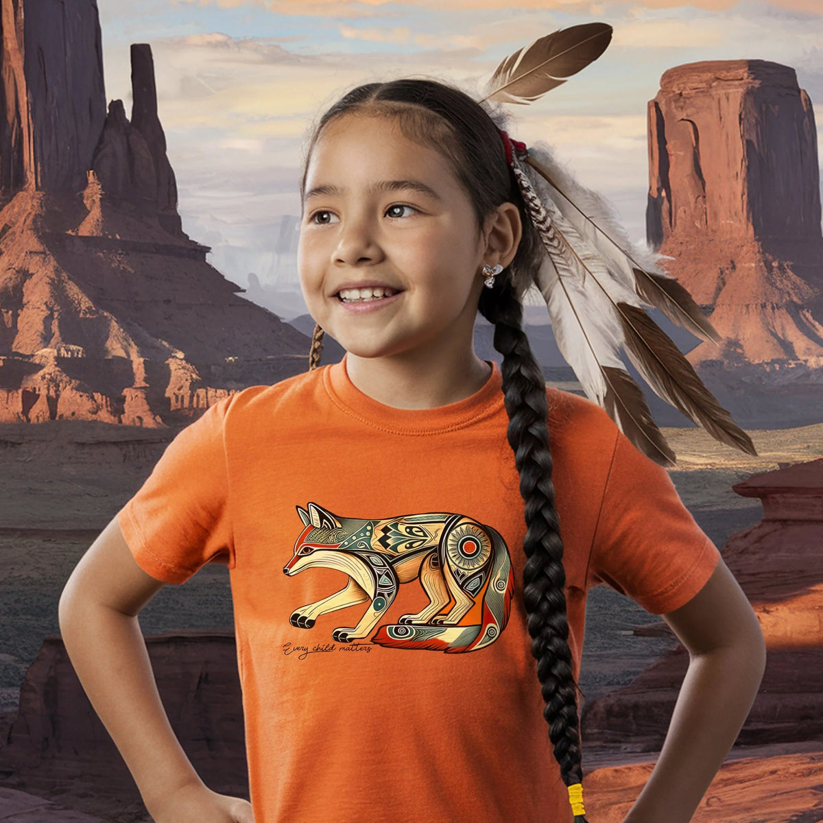 Every Child Matters Native Fox Totem Native American Unisex T-shirt/Hoodie/Sweatshirt
