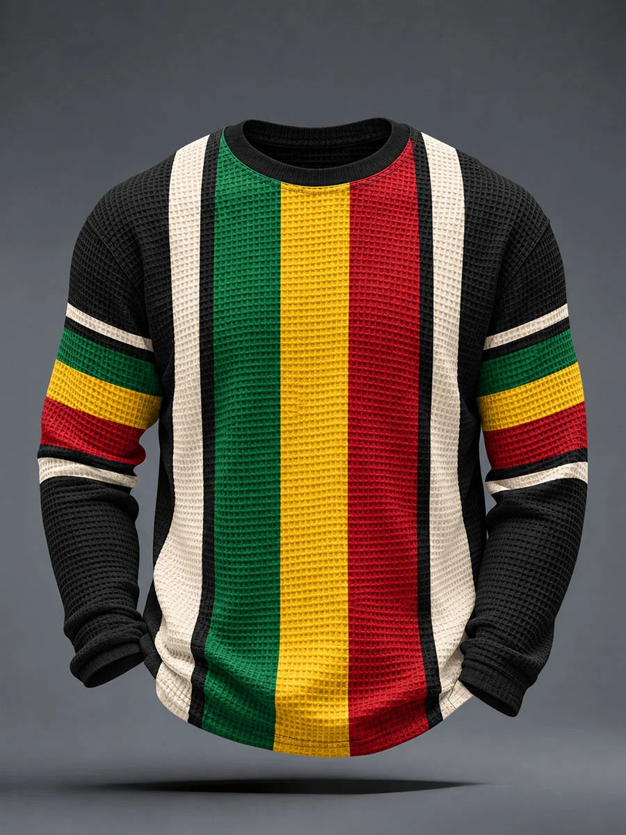 Men's Reggae Inspired Waffle Top