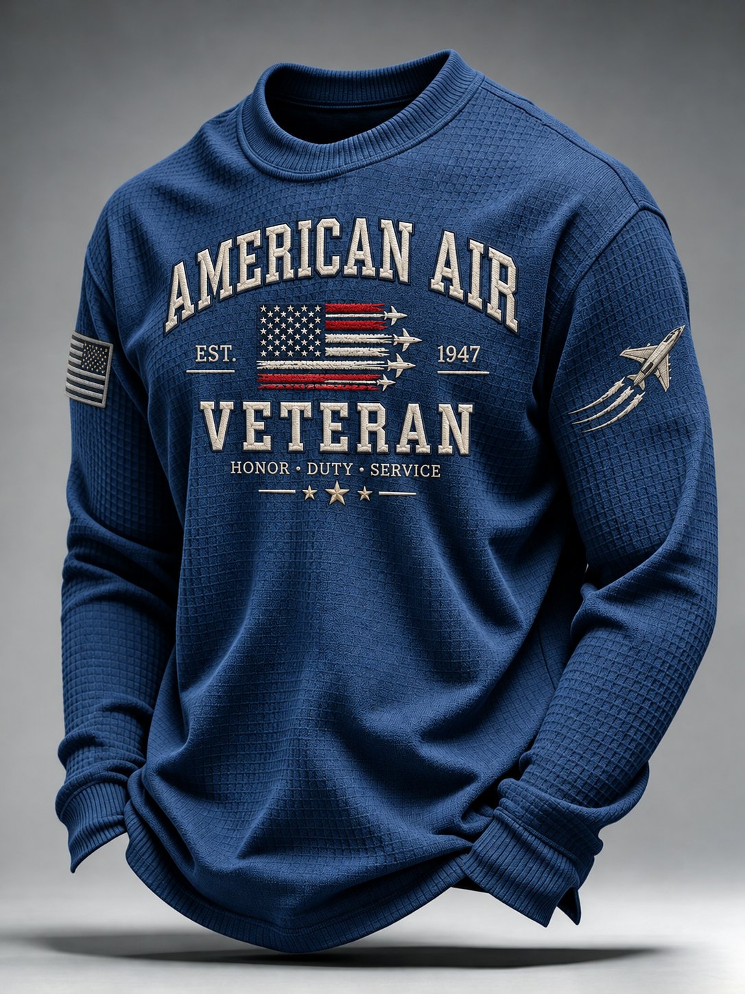 Men's Veterans Day Print Casual Top