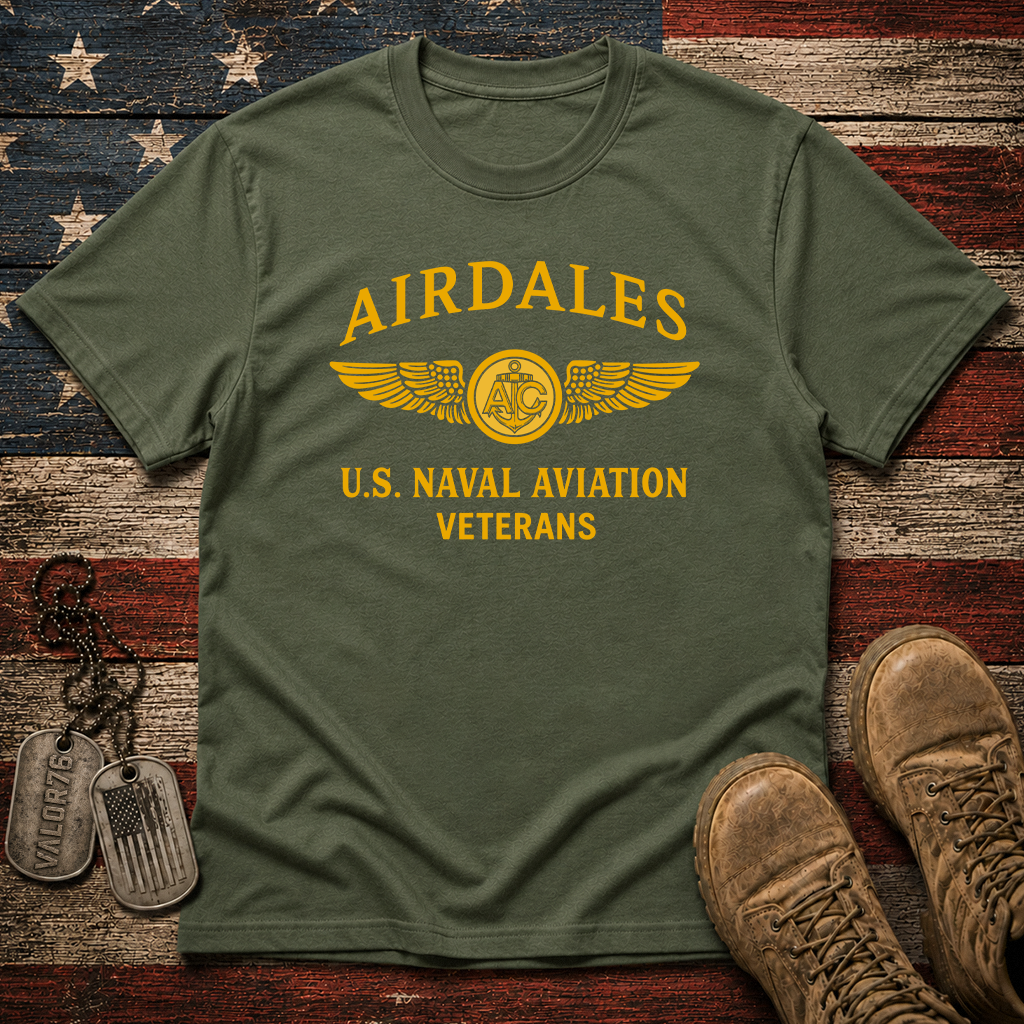 Airdales Aircrew Wings Naval Aviation Veterans Classic Tee