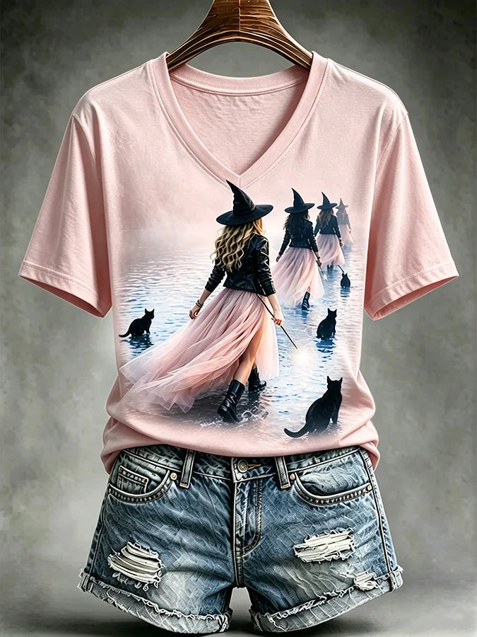 Women's Casual Print Short-Sleeve T-Shirt