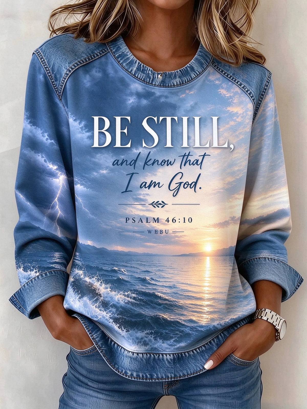 Women's Faith Casual Printed Hoodie