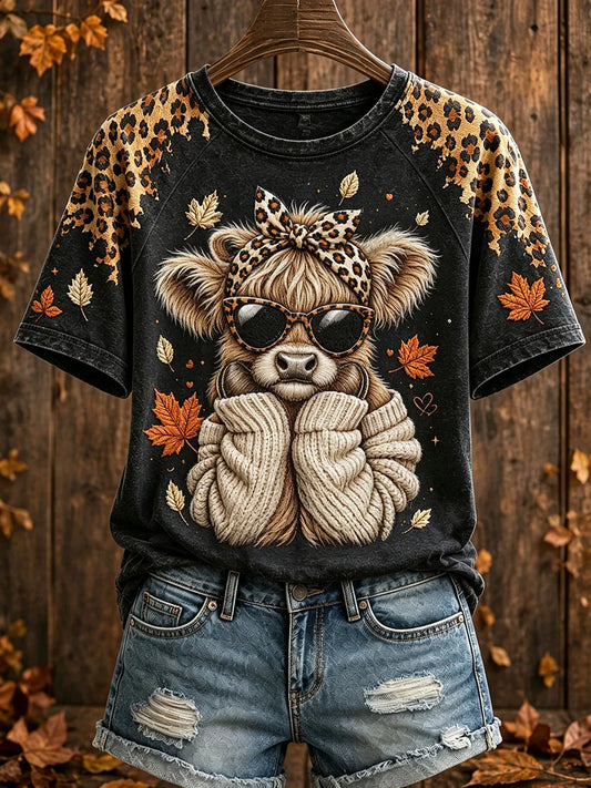 Women's Autumn Highland Denim T-shirts