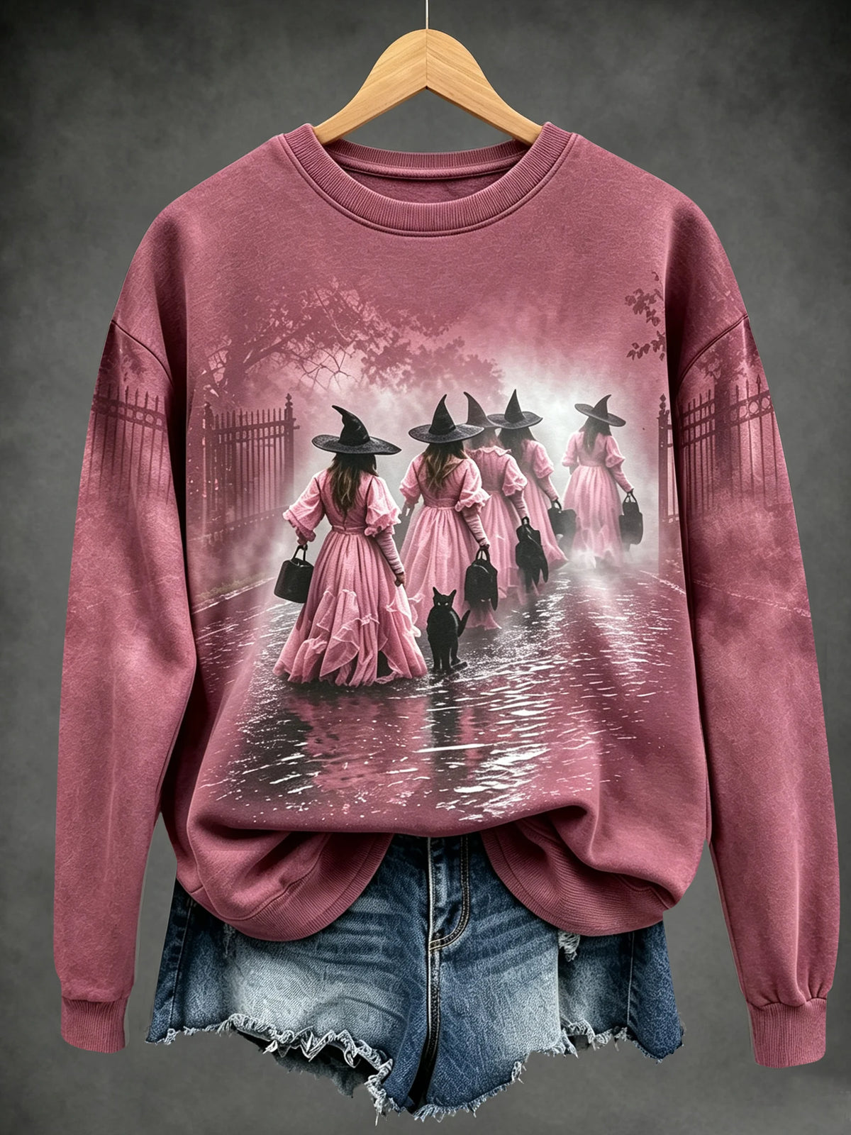 Ladies, in October we wear pink witch tops.