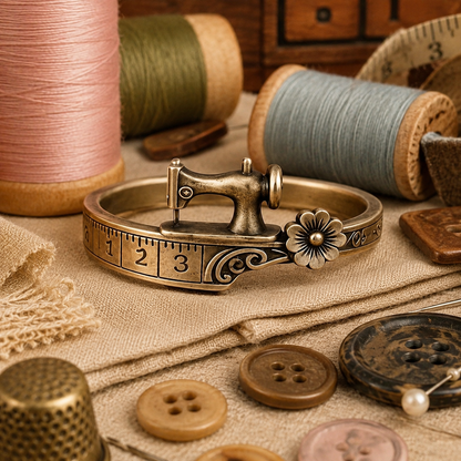 Vintage Sewing Machine Ring – A Charming Gift for Sewing Lovers