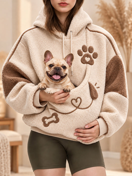 Women Fun Animals Hoodie with Pocket for Dogs Cats Dogs Hoodie