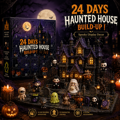 Haunted House Halloween Advent Calendar 2026 – 24-Day Spooky Countdown with Mini Figures 👻