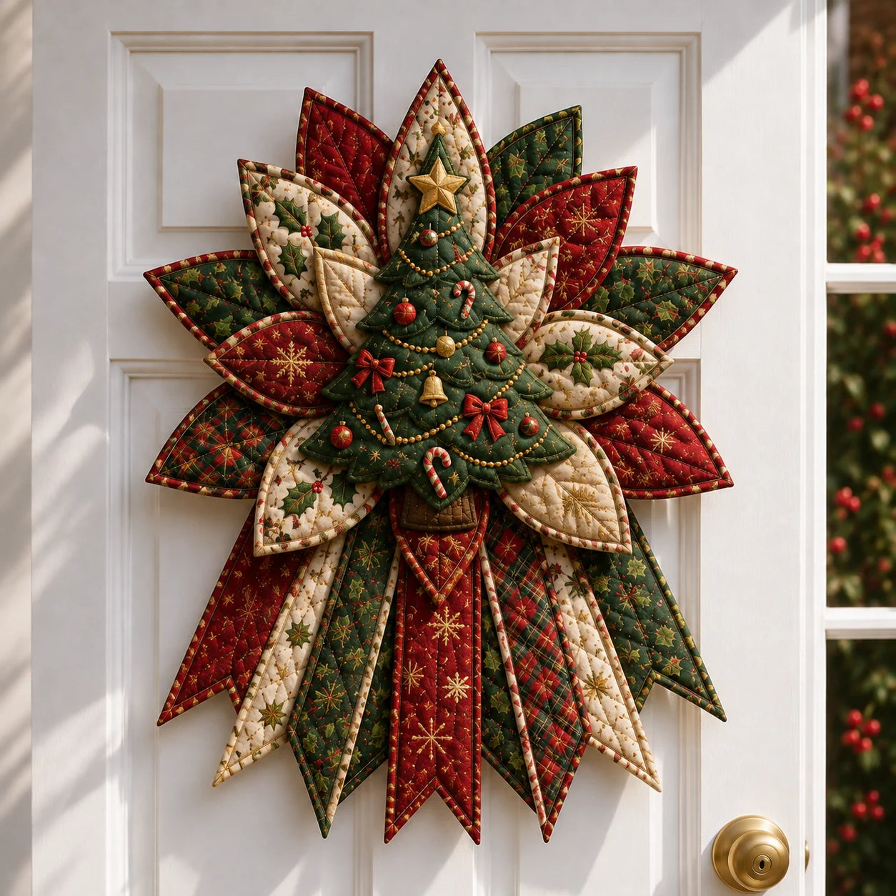 🎅🎄Beginner-Friendly Oversized Christmas Character Quilted Door Hanger Sewing Kit | Complete Kit with All Tools & Step-by-Step Guide Included 💕