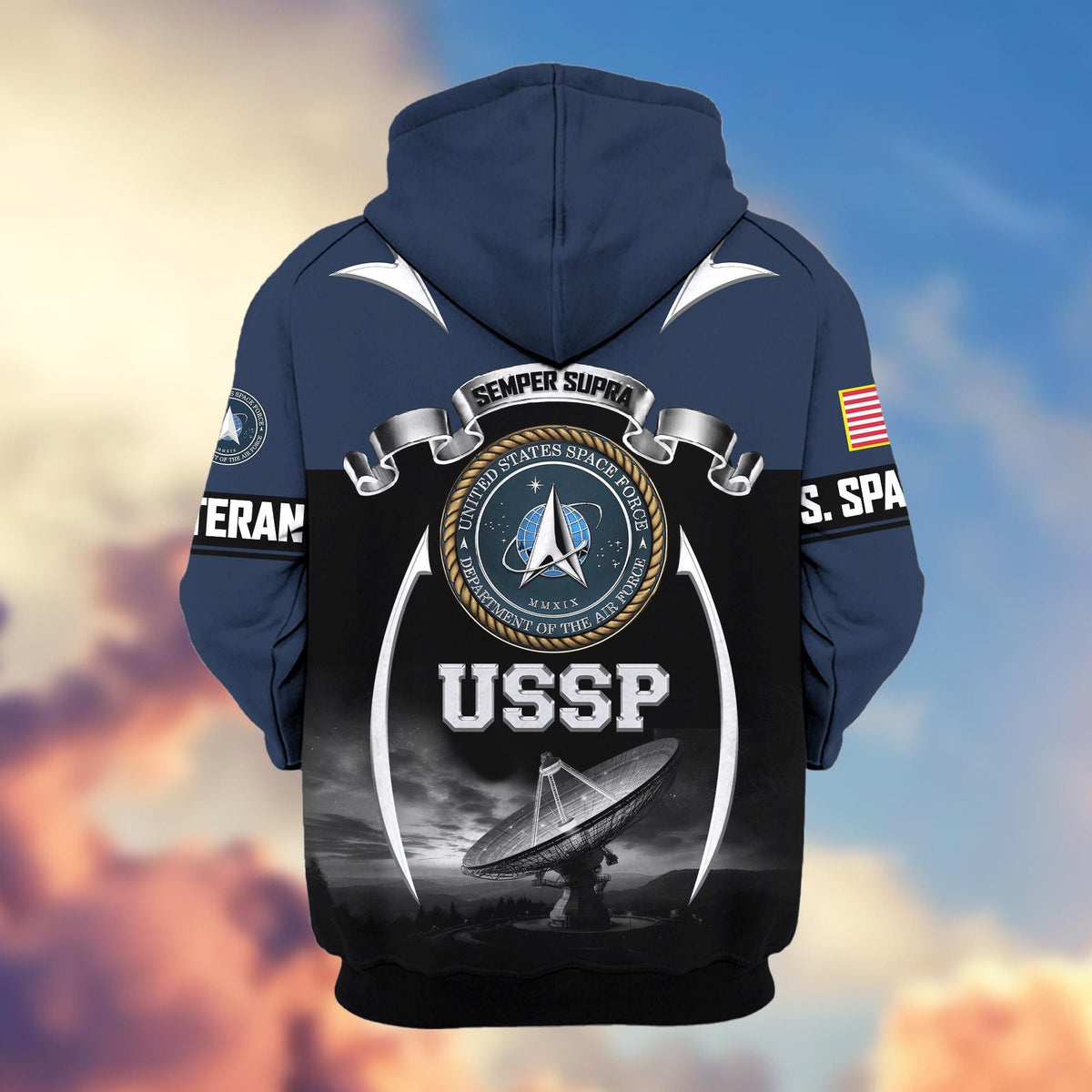 Premium US Veterans Zip Up Hoodie ATTN150821, Gifts For US Veterans, Gifts On Father's Day, Veterans Day.