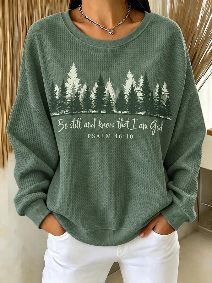 Women's Casual Printed Long-Sleeve Top