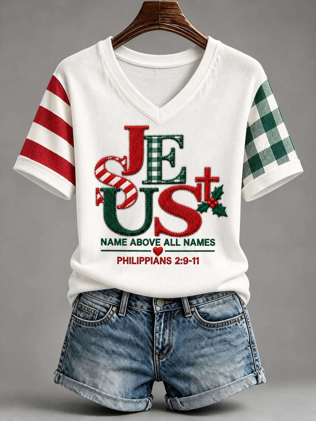 Women's Casual Christmas Print Top