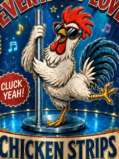 Moisture-Wicking "Beer Can Chicken" Chest-Pocket Hawaiian Shirt
