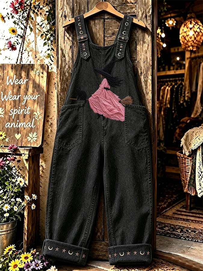 Women's Casual Printed Overalls