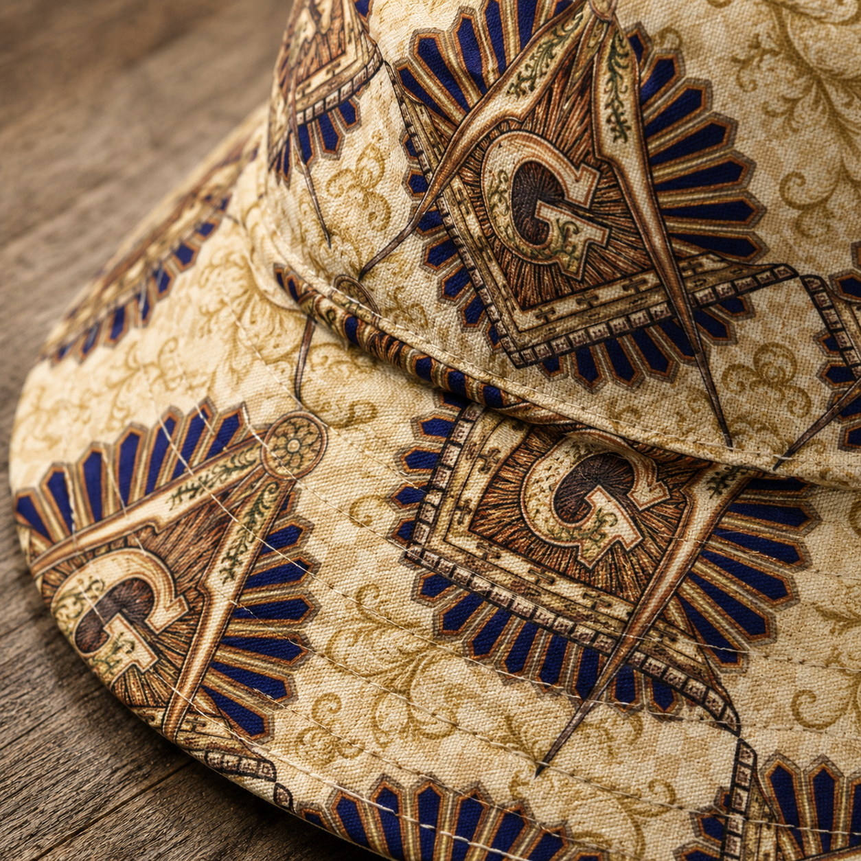 Masonic Bucket Hat – Classic All-Over Print Sun Hat