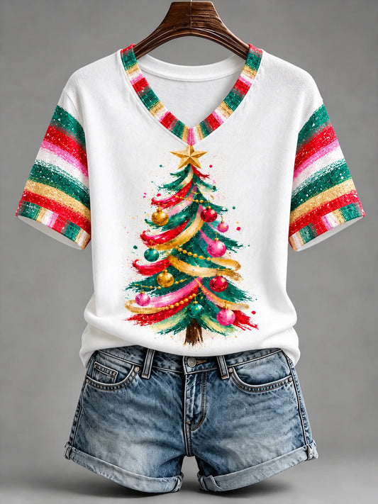Women's Christmas Print T-Shirt