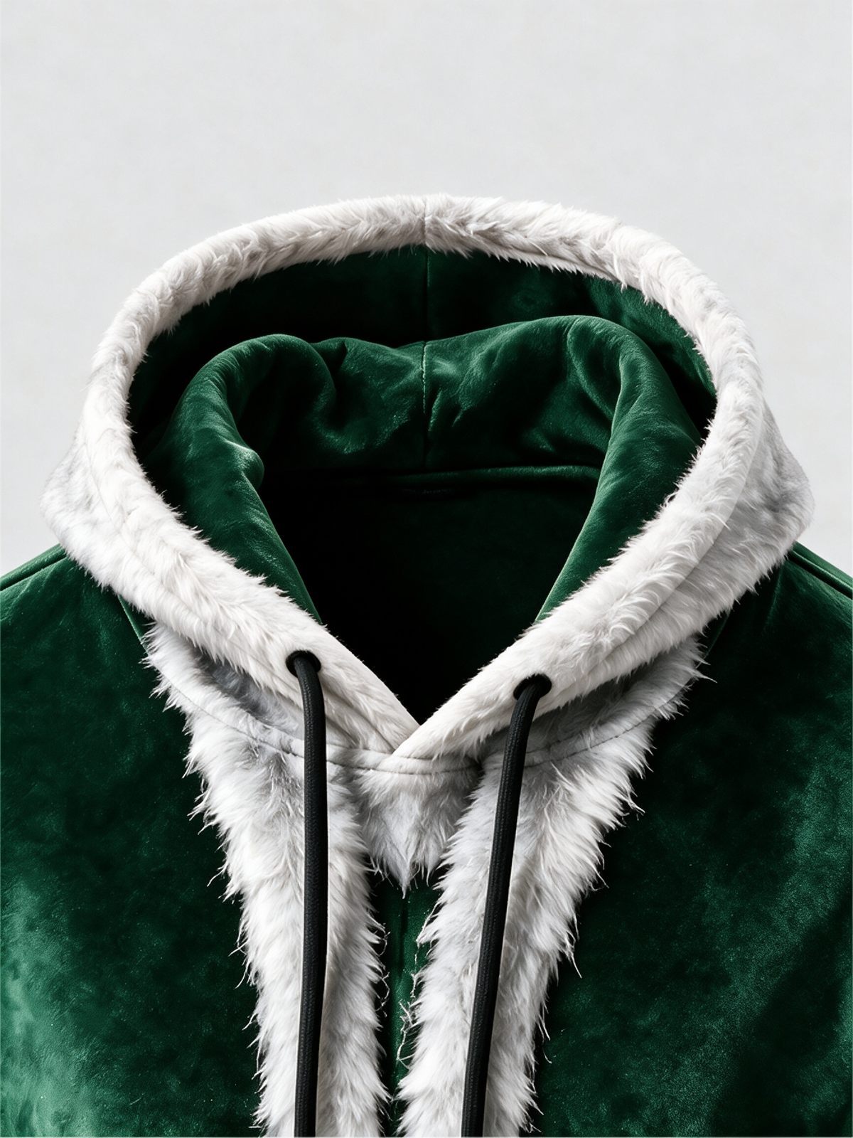 Christmas Vintage Santa Claus Suit Look Kangaroo-Pocket Hoodie Sweatshirt