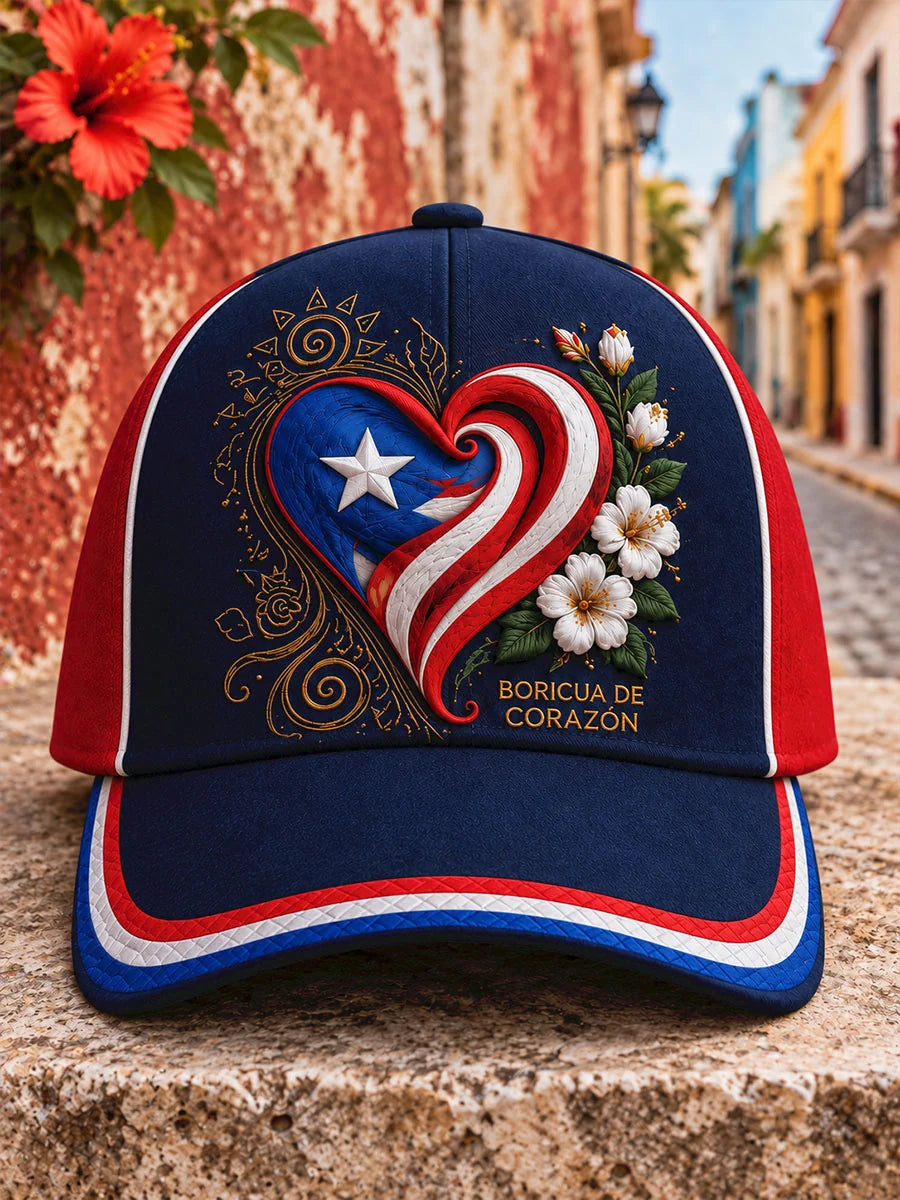 Unisex Puerto Rico Boricua Art Printed Hat