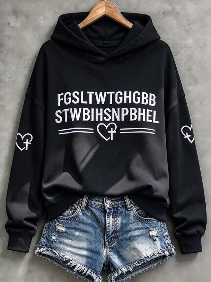 Women's   Faith Print Top
