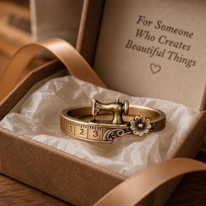 Vintage Sewing Machine Ring – A Charming Gift for Sewing Lovers