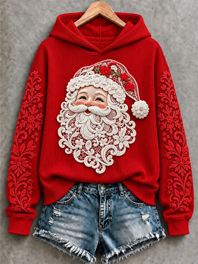 Women's Casual Printed Hooded Sweatshirt