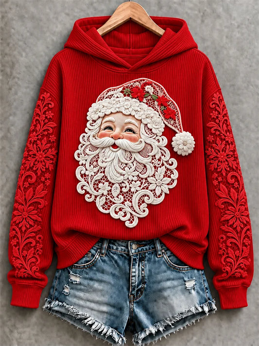 Women's Casual Printed Hooded Sweatshirt