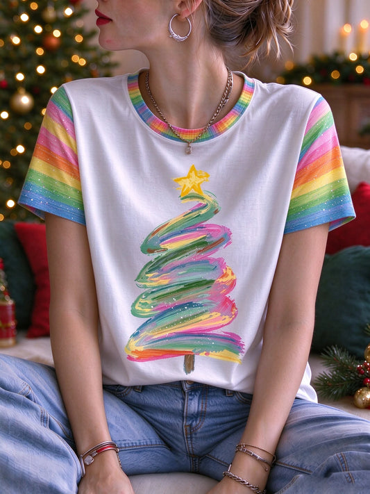 Women's Christmas Art Printed Hoodie