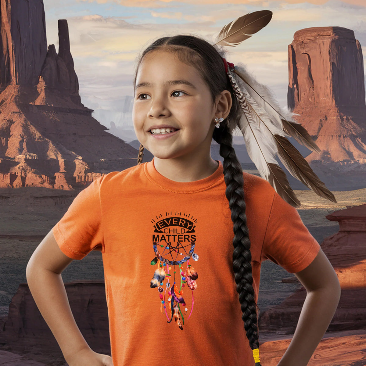 Every Child Matters Dreamcatcher Orange Shirt Day Unisex T-shirt/Hoodie/Sweatshirt