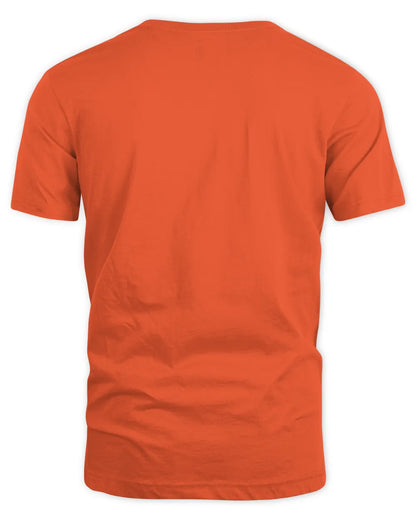 Native American Dancers Shirt | Indigenous Powwow Regalia T-Shirt | Tribal Pride Cultural Graphic Tee | First Nations Heritage Gift - Unisex Standard T-Shirt - orange - back