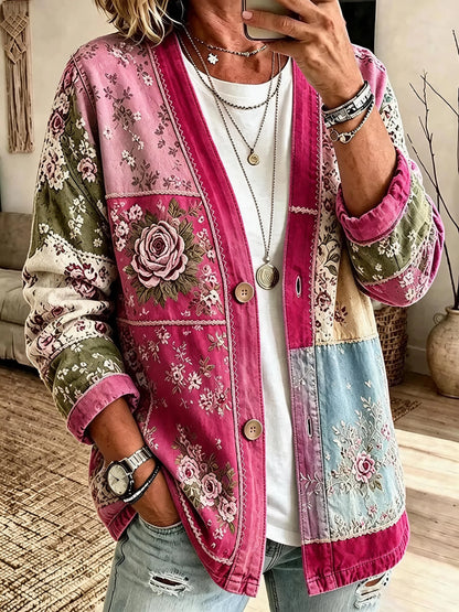 Women'S Casual Printed Cardigan