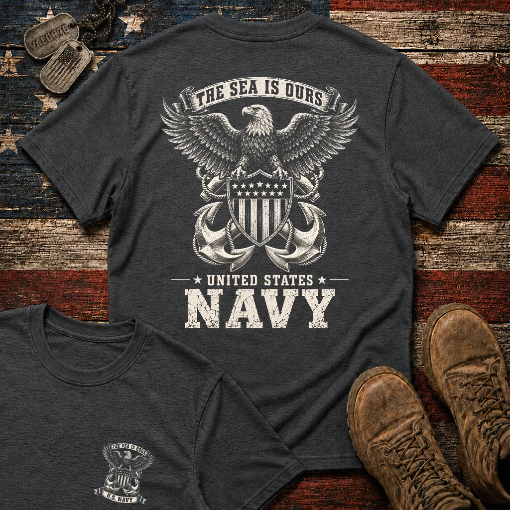 The Sea Is Ours Navy Classic Tee