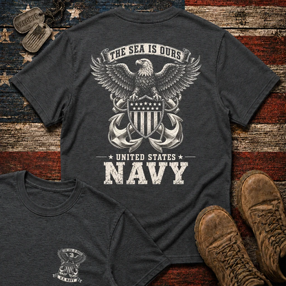 The Sea Is Ours Navy Classic Tee