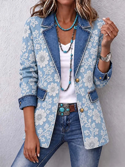 Women'S Casual Printed Cardigan