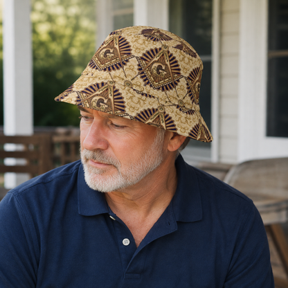 Masonic Bucket Hat – Classic All-Over Print Sun Hat