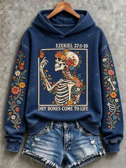 Women's Halloween Creepy Dolls Printed Sweatshirt