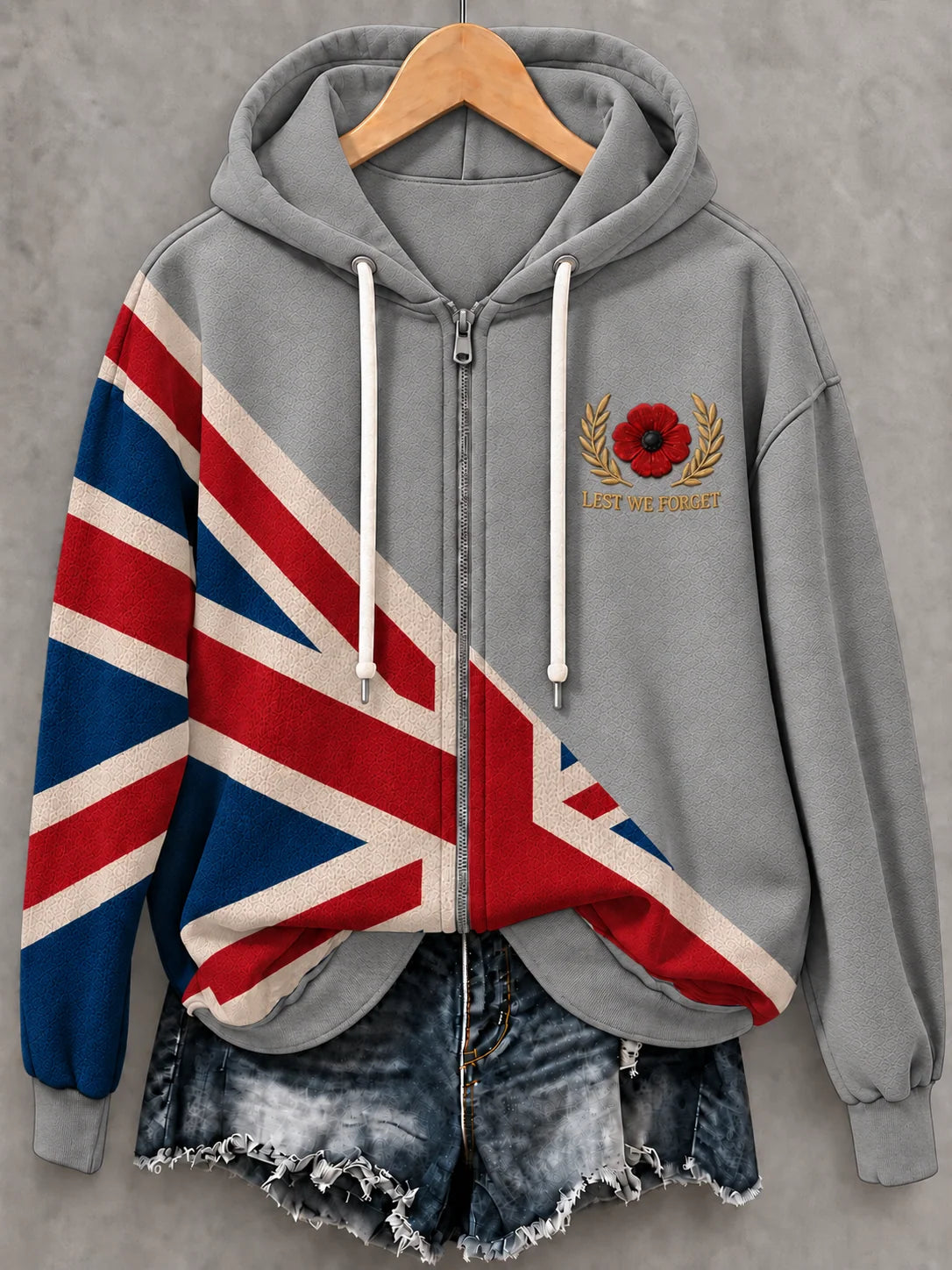 Women's Remembrance Day Zip-Up Hoodie