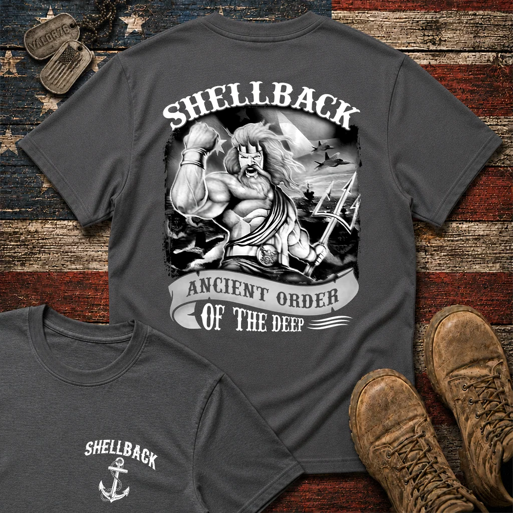 Shellback Ancient Order Of The Deep Double Sided Classic Tee