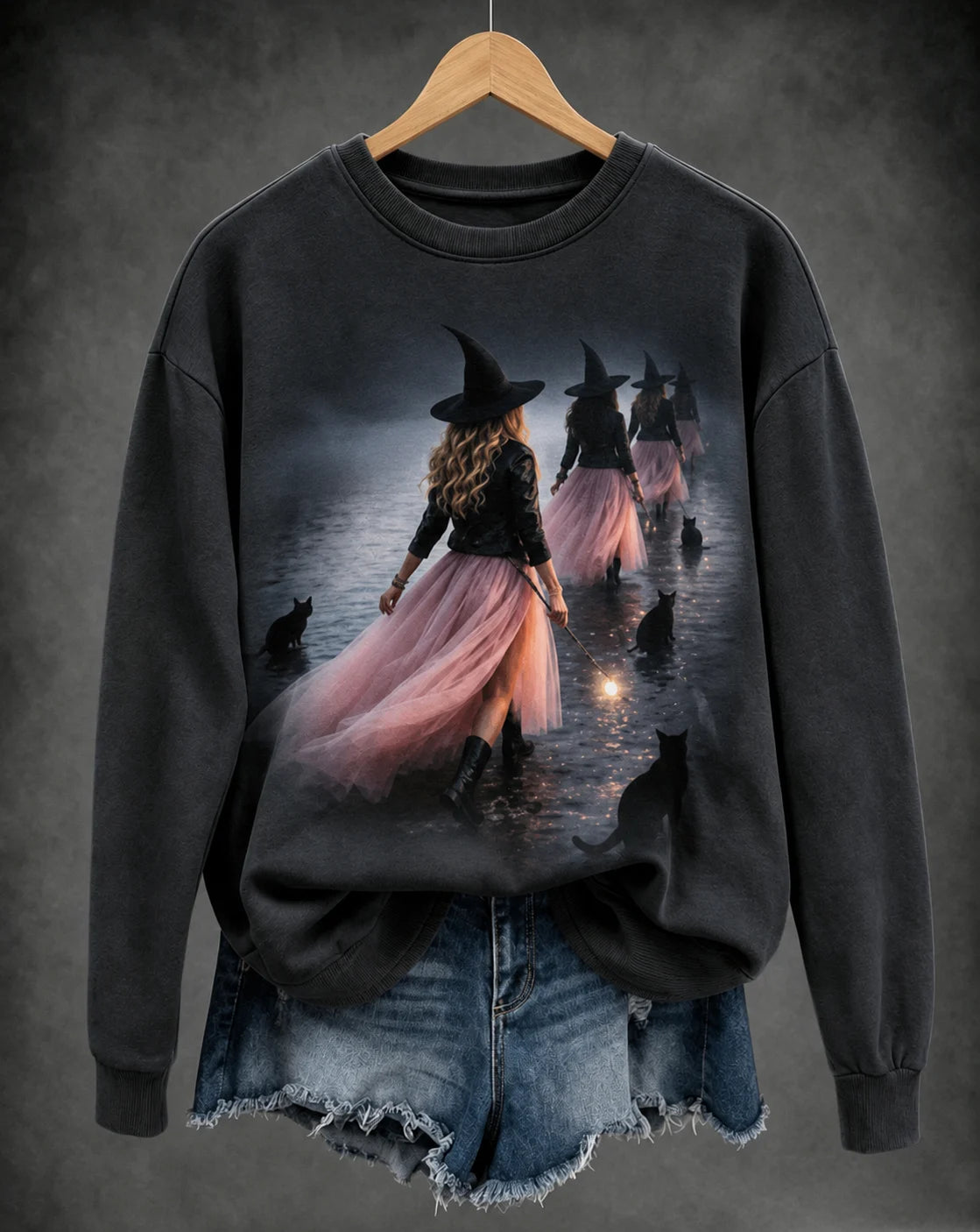 Ladies, in October we wear pink witch tops.