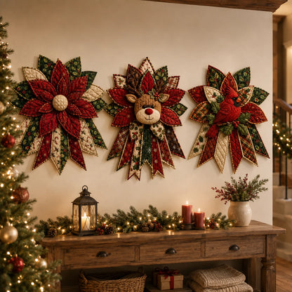 🎅🎄Beginner-Friendly Oversized Christmas Character Quilted Door Hanger Sewing Kit | Complete Kit with All Tools & Step-by-Step Guide Included 💕