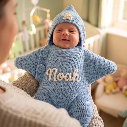 Personalized Crochet Starfish Bodysuit Baby - Custom_yythk (5)