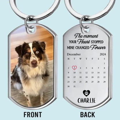 Personalized Photo Keychain - Sympathy Gift For Pet Lovers - A Loyal Heart Never Fades