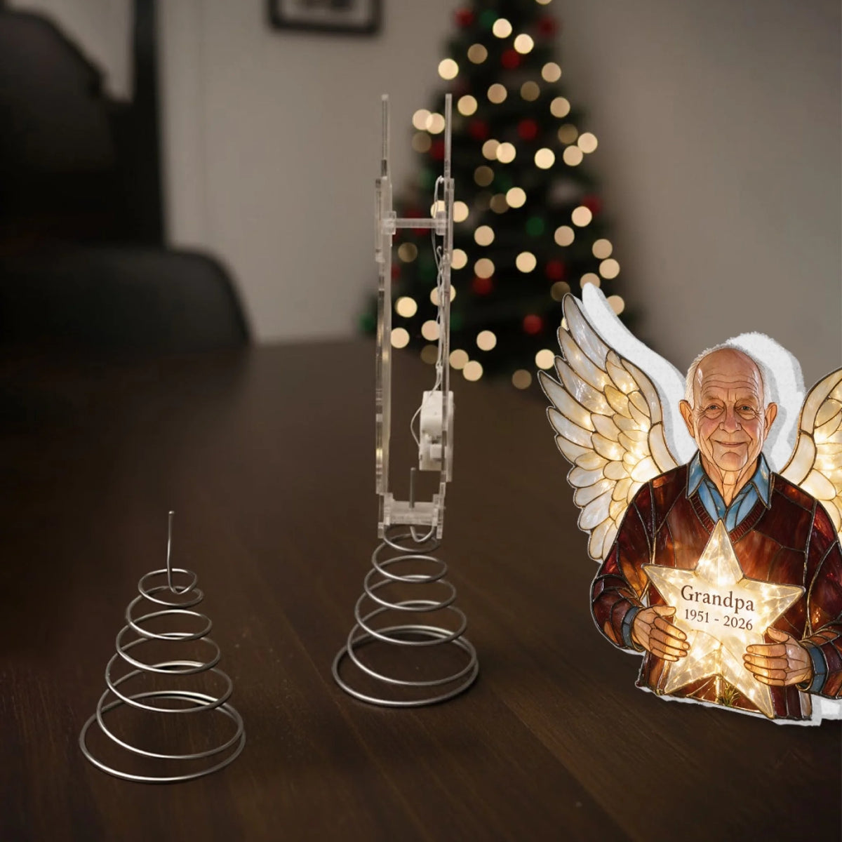 Our Christmas Angel - Personalized Memorial LED Lig (1)