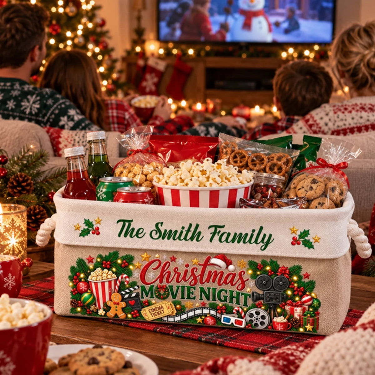 Christmas-Movie-Night-Basket-Supplies-Snack-Storage-Basket-With-Handles-Personalized-Storage-Basket- (1)