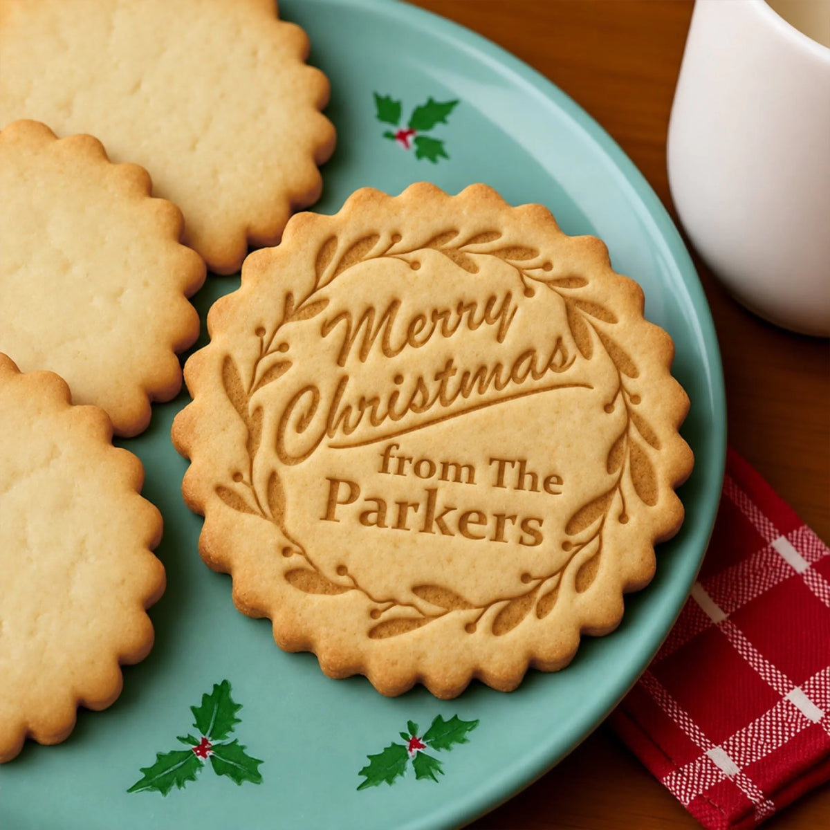 Personalized Family Name Merry Christmas Cookie Stamp_yyth (1)