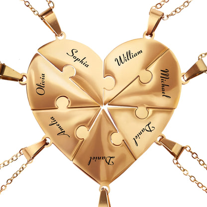 Pieces of Us™ – Personalized Family Puzzle Necklace (5)