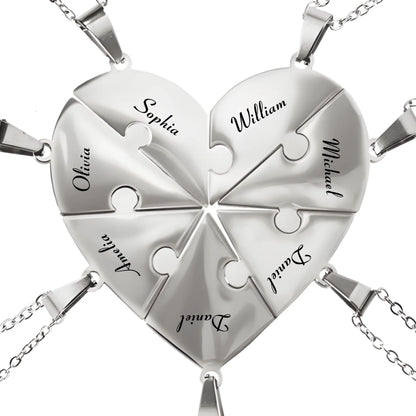 Pieces of Us™ – Personalized Family Puzzle Necklace (5)