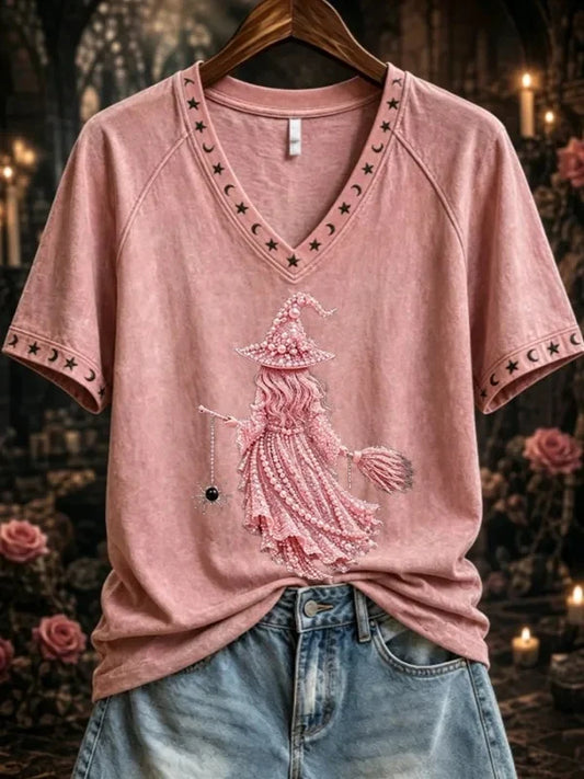 Women's Breast Cancer Awareness Print Casual T-shirt