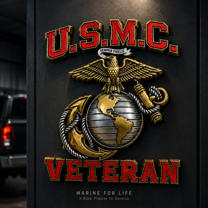 🇺🇸 Last Day Promo: 49% OFF 🎖️U.S. Marine Corps Veteran Car Emblem Metal Badge🔥