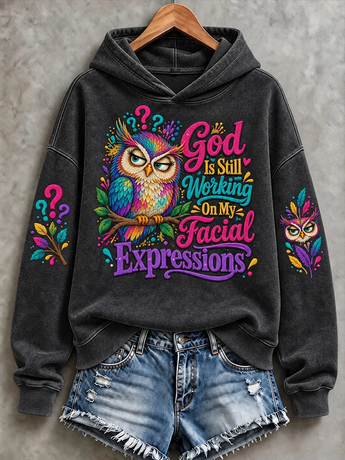 Women's Faith-Print Casual Hoodie