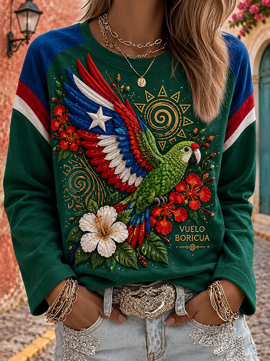 Women's Puerto Rico Art Printed T-shirt